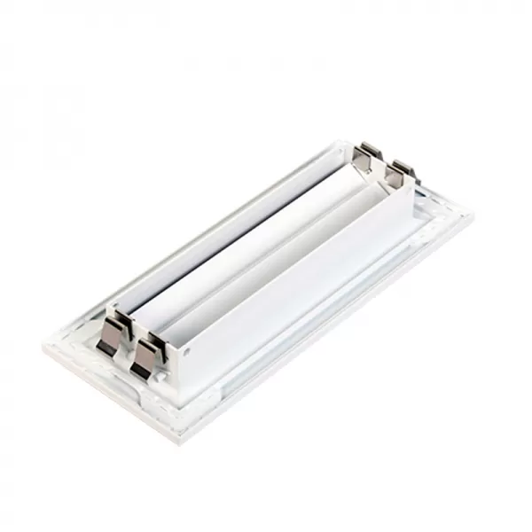 Kovová ventilační mřížka 200x55 mm pro zakončení kovového konektoru do stěny DALAP 197533