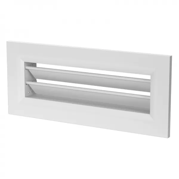 Kovová ventilační mřížka 234x70 mm pro zakončení kovového konektoru do stěny DALAP 197534