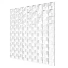 Větrací mřížka do minerálního podhledu z vysoce kvalitního plastu 595x595 mm, bílá DALAP 307