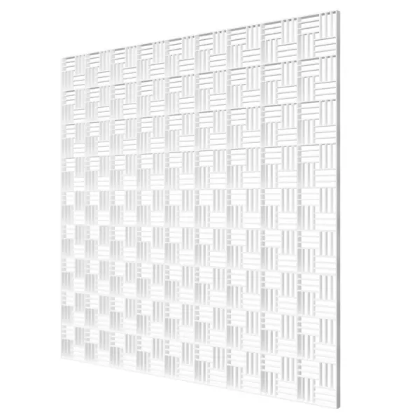Větrací mřížka do minerálního podhledu z vysoce kvalitního plastu 595x595 mm, bílá DALAP 307