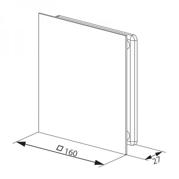 Dekorativní PVC mřížka se síťkou a rovným krytem 160 x 160 mm, červená DALAP 3132