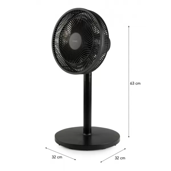 Stojanový ventilátor 2v1- černý DOMO DO8157