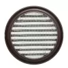 PVC větrací mřížka kruhová s přírubou a síťkou Ø 80 mm, hnědá (2 ks) DALAP 353