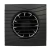 Ventilátor do koupelny axiální v černé barvě Ø 125 mm se zpětnou klapkou DALAP 41096
