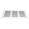 Kovová ventilační mřížka bez příruby s pevnou žaluzií a síťkou 305x150 mm, bílá DALAP 6195