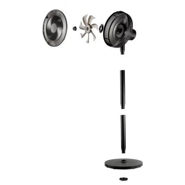 Stojanový ventilátor 2v1- černý DOMO DO8157