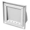 PVC větrací mřížka bez příruby se samotížnou klapkou 186x186 mm, bílá DALAP 8590