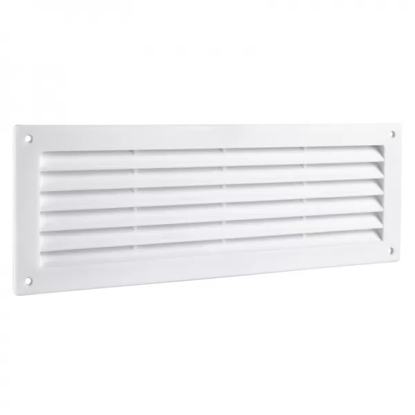 PVC dveřní větrací mřížka 462x124 mm, bílá DALAP 8565