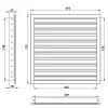 Větrací mřížka z vysoce kvalitního extrudovaného hliníku 350x150 mm, bílá DALAP 90499