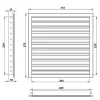 Větrací mřížka z vysoce kvalitního extrudovaného hliníku 350x250 mm, bílá DALAP 90504
