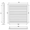 Větrací mřížka z vysoce kvalitního extrudovaného hliníku 300x100 mm, bílá DALAP 90371