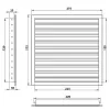 Větrací mřížka z vysoce kvalitního extrudovaného hliníku 250x150 mm, bílá DALAP 90503