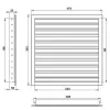 Větrací mřížka z vysoce kvalitního extrudovaného hliníku 350x100 mm, bílá DALAP 90498