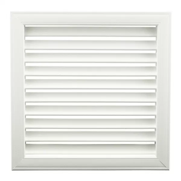 PVC ventilační mřížka bílá s pevnou žaluzií 452x452 mm DALAP 9368