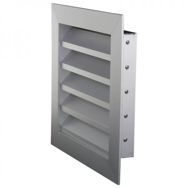 Hliníková větrací mřížka s pevnými lamelami 250x250 mm DALAP 9717