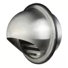 Nerezová větrací mřížka s přírubou, krytem a síťkou Ø 160 mm DALAP 99345