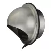 Nerezová větrací mřížka s přírubou, krytem a síťkou Ø 150 mm DALAP 99334