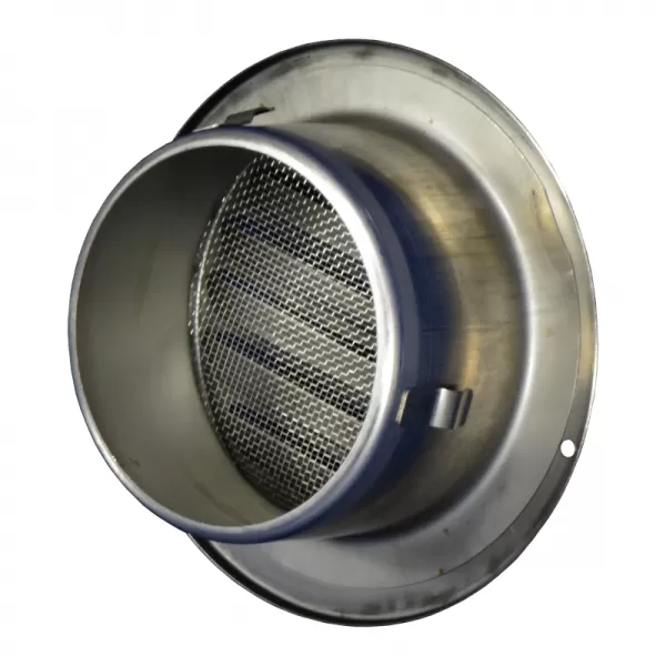 Nerez větrací mřížka s přírubou a síťkou proti hmyzu Ø 125 mm DALAP 99489