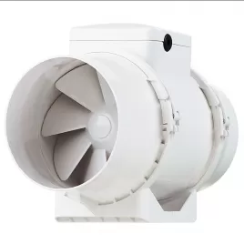 Výkonný plastový potrubní ventilátor 123mm DALAP AP 125 Z