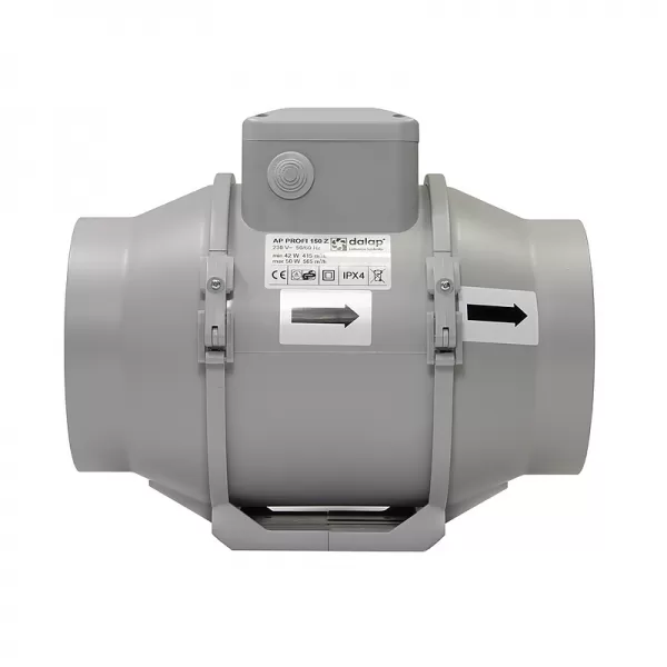 Výkonný potrubní ventilátor 123mm DALAP AP PROFI 100 Z