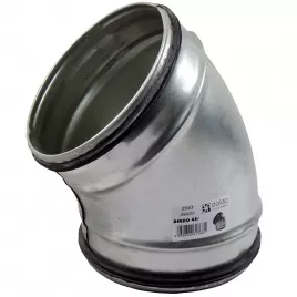 Koleno pozinkované 45° s těsnící gumou, průměr 200 mm DALAP BEND-O 45/200