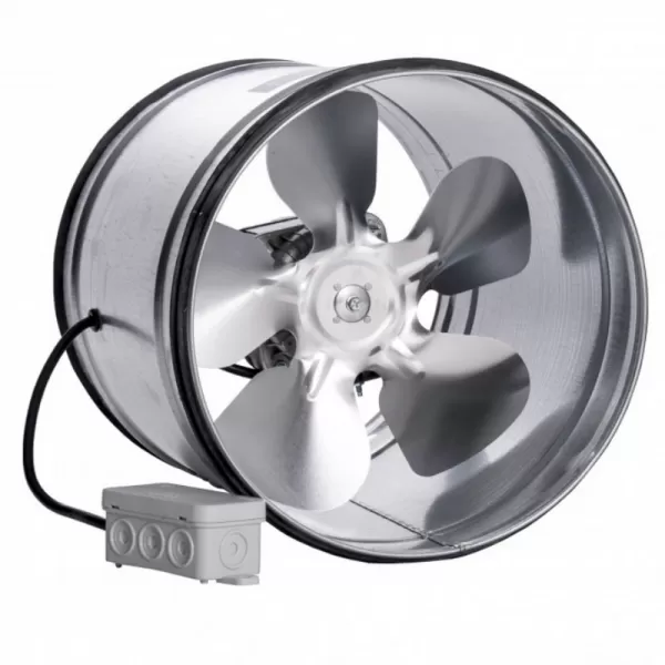 Kovový axiální potrubní ventilátor, 200mm DALAP VPI 200