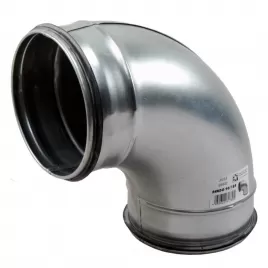 Koleno pozinkované 90° s těsnící gumou, průměr 355 mm DALAP BEND-O 90/355