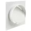 Spojka vnitřní 100 mm s montážním rámečem 150 x 134 mm a zpětnou klapkou DALAP 1511