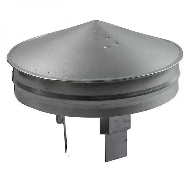 Stříška protidešťová z pozinkovaného plechu k zakončení vzduch. Rozvodů, 80 - 125 mm DALAP PSA 080-125