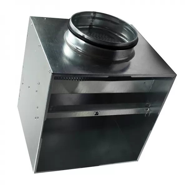Připojovací box o rozměru 372 x 372 mm a s přírubou, 200 mm DALAP PLENUM BOX 200/400
