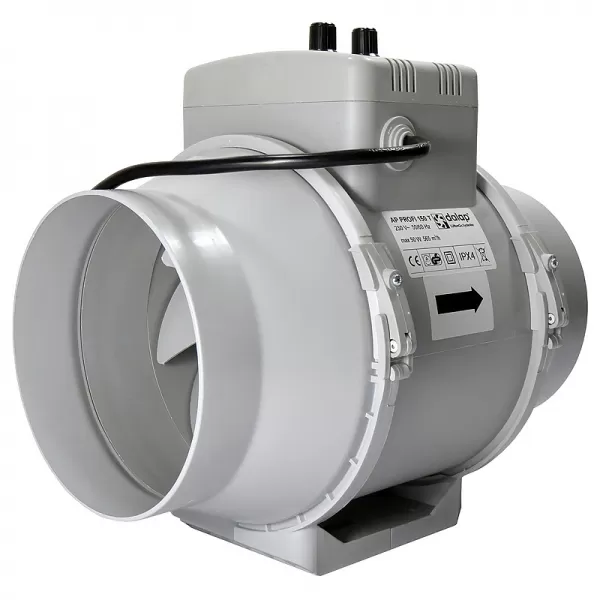 Výkonný potrubní ventilátor 123mm DALAP AP PROFI 125 T